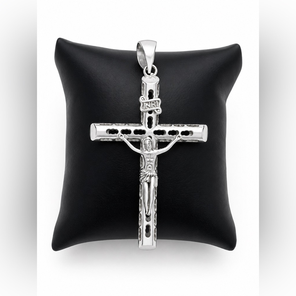 925 Sterling Silver Crucifix Cross Pendant Men’s Jewelry